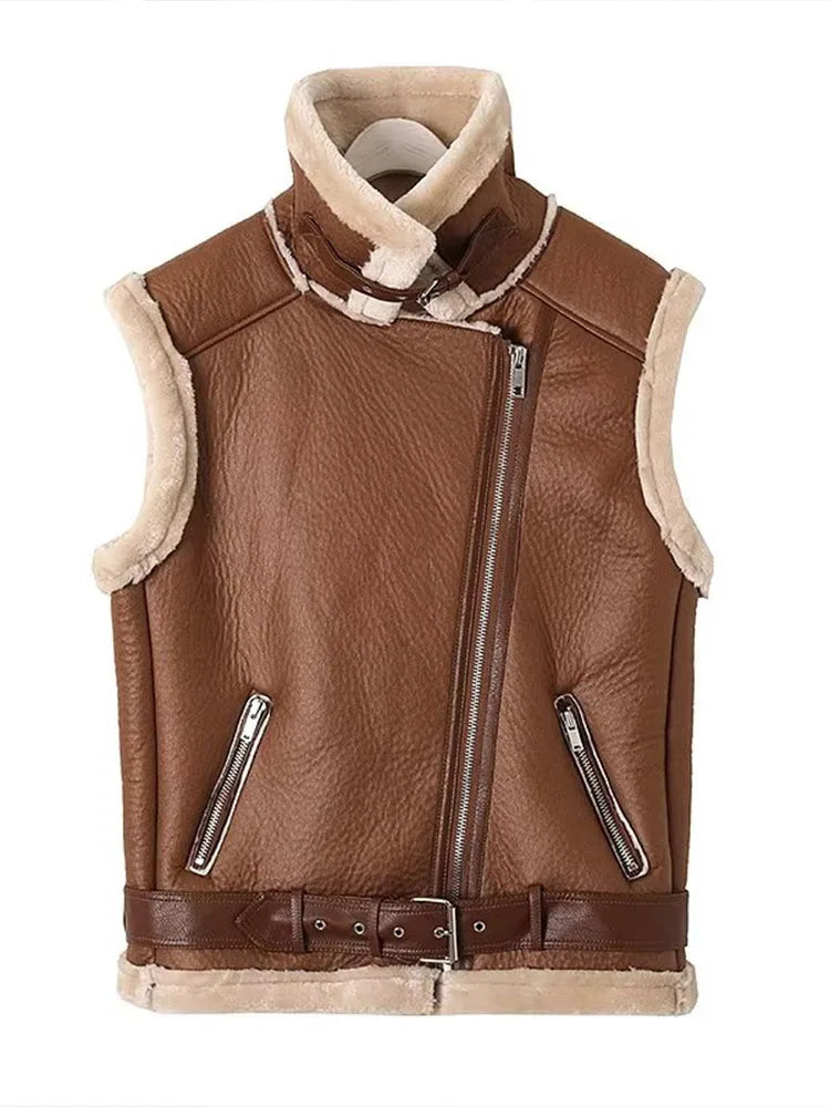 ModeGeist | Leder Bodywarmer Warm & Trendy