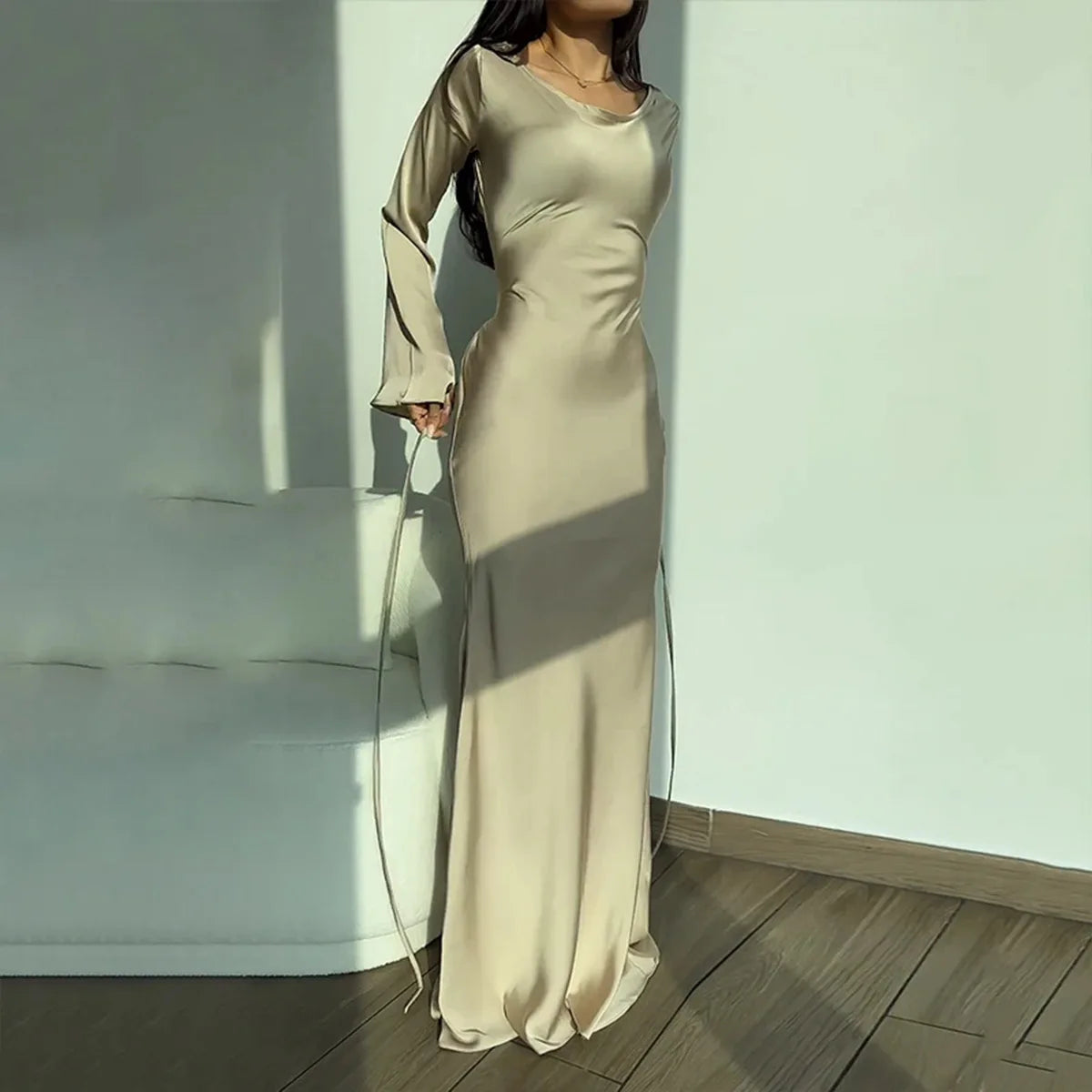 Franca: Elegantes Langarmkleid