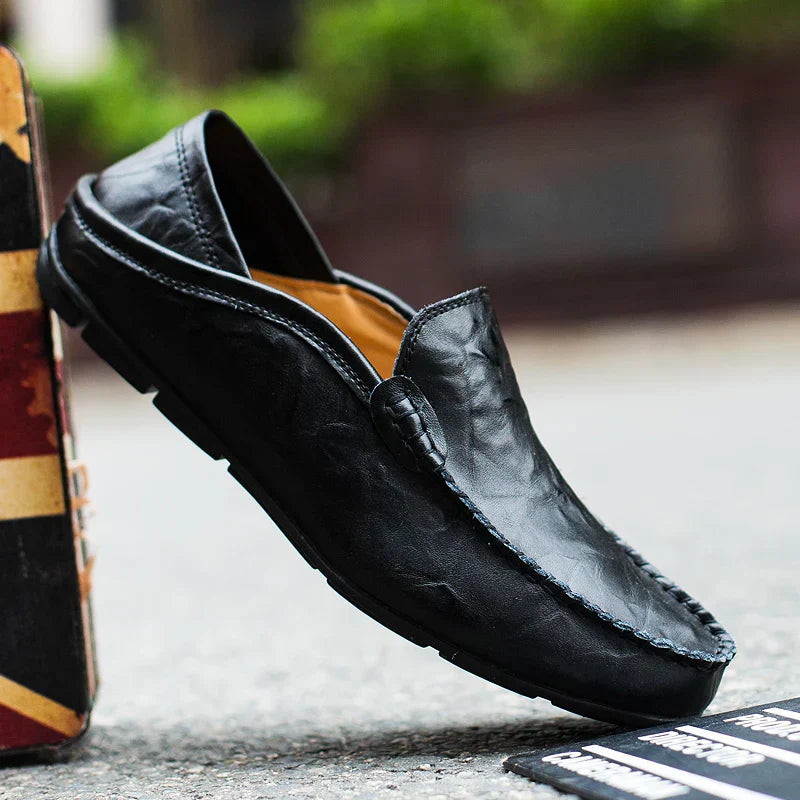 Italienische Leder-Loafer mit orthopädischer Funktion - Lance
