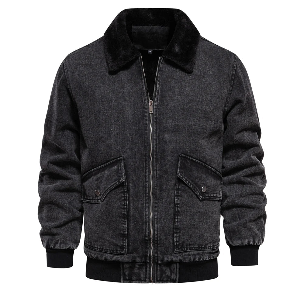 ModeGeist | Herren Jeansjacke warm gefüttert