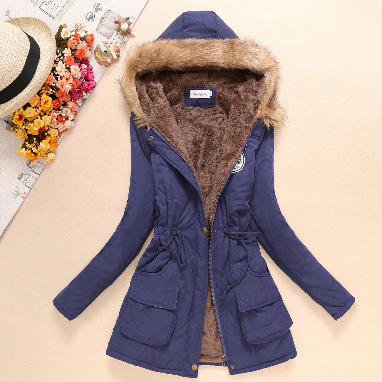 ModeGeist | Gepolsterte Baumwolle Herbst Winter Jacke Slim Fit
