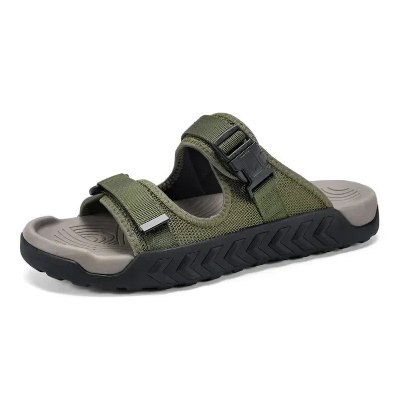MODEGEIST Damen Pantoletten Bequem Atmungsaktiv Sport-Slides