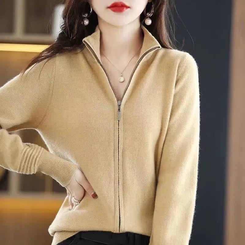 Pullover für Damen mit Reißverschluss