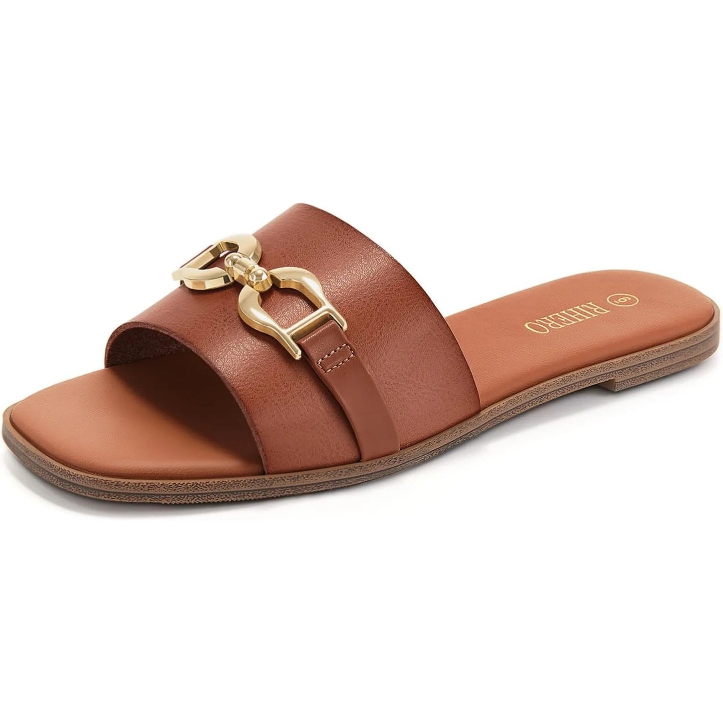 MODEGEIST Damen Sandalen Verstellbare Schnalle Comfort Beige