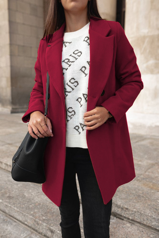 ModeGeist | Klassische Rollkragenjacke für Frauen