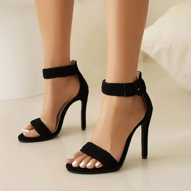 MODEGEIST Damen Sandalen Flach Riemchen Verstellbar Leicht