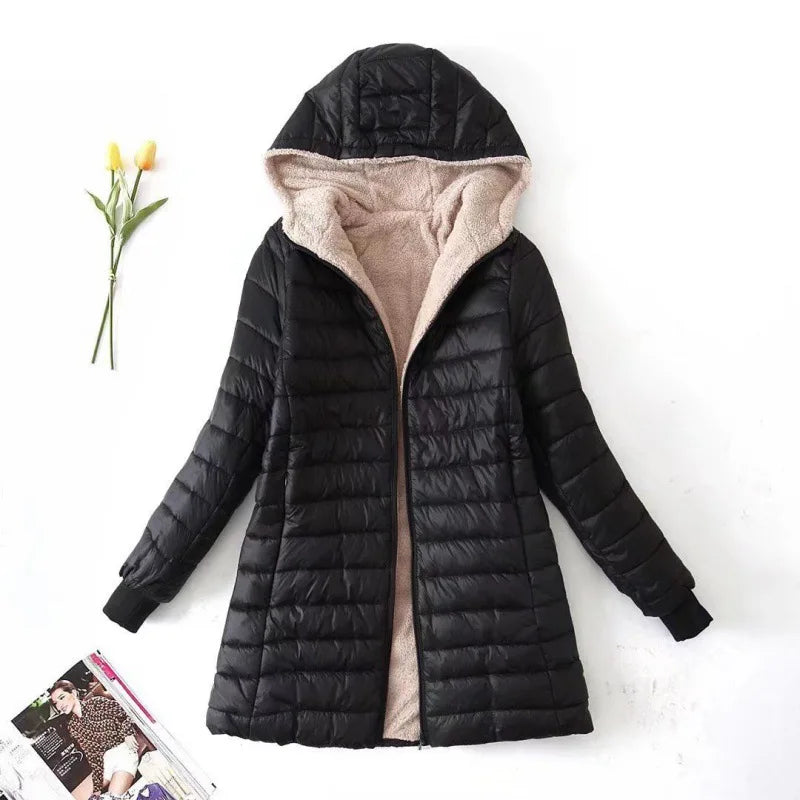 ModeGeist | Winter Fleece Jacke mit Kapuze