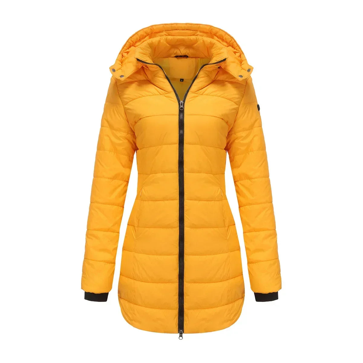 ModeGeist | Winter-Puffermantel mit Abnehmbarem Gesteppter Kapuze