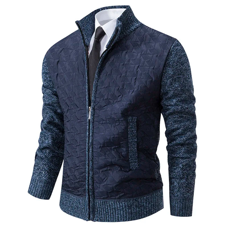 ModeGeist | Strickjacke mit Gepolsterter Front Warm und Modern Perfekt für Den Alltag