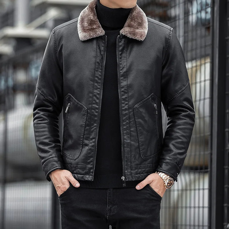 ModeGeist | Herrenjacke mit Wollkragen