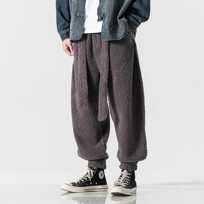 SEBASTIAN Hose: Locker, texturierter Stoff