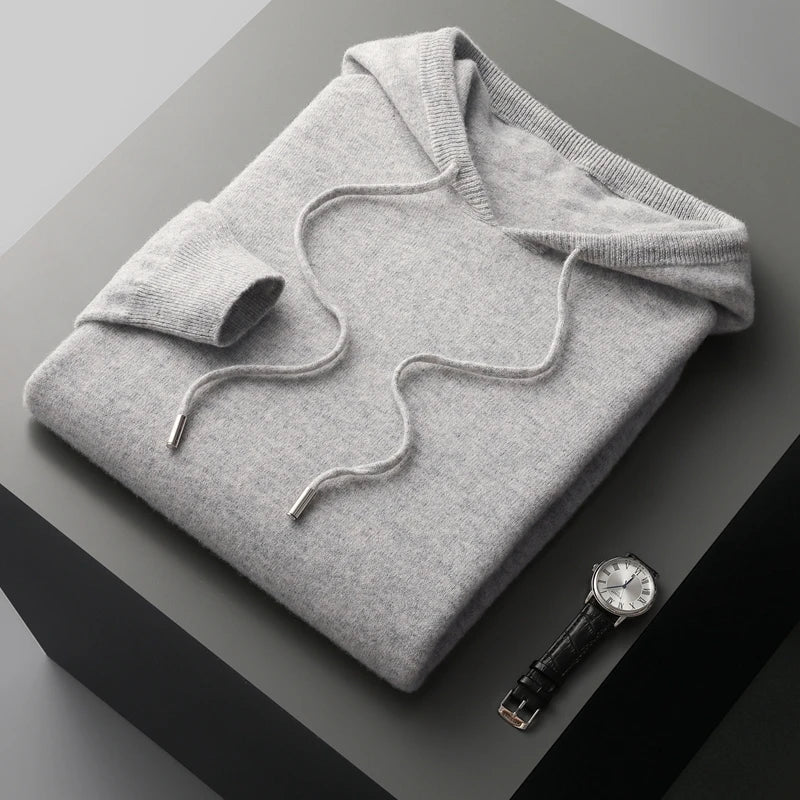 ModeGeist | Hoodie Aus Wollmix Wolle Warm und Bequem