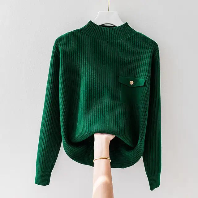 MODEGEIST Damen Strickpullover Leicht Klassisch Vielseitig