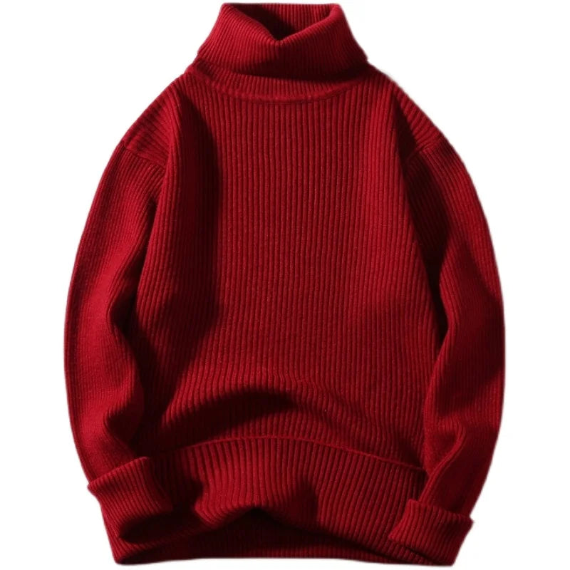 ModeGeist | Rippstrick-rollkragen Weich und Warm Perfekt für Lagenlook