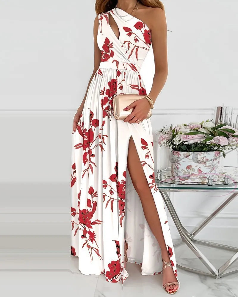 Elegantes Maxikleid von Julia mit asymmetrischem Schnitt