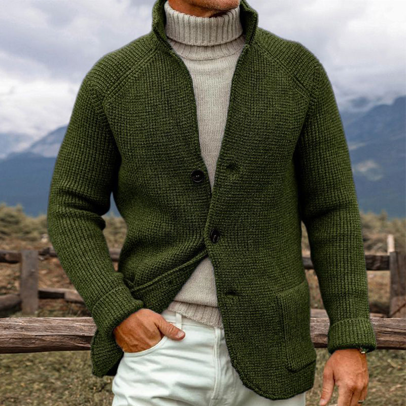ERWIN - Grobstrickjacke im Stricklook