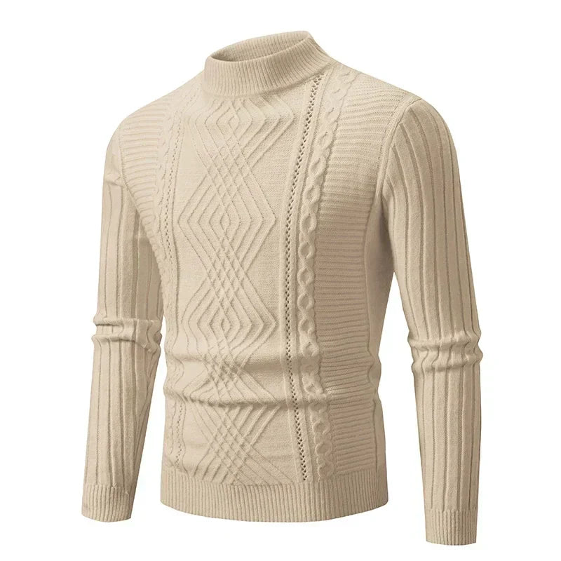 ModeGeist | Klassischer Strickpullover mit Struktur Weich und Warm Perfekt für Alltag und Fest