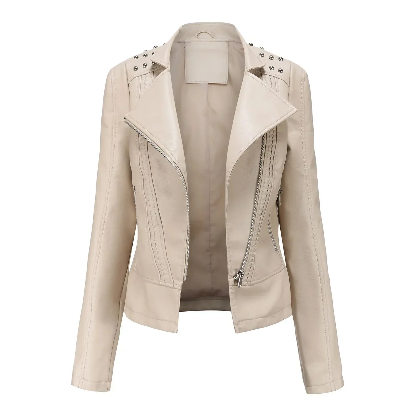 Doutzen: Schicke, schmale Lederjacke