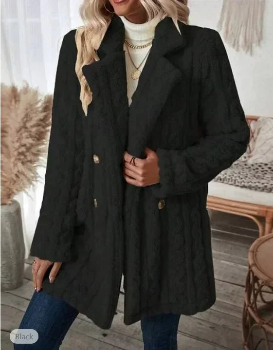 Langärmliger Mantel im lässigen Stil von Miranda mit Kragen