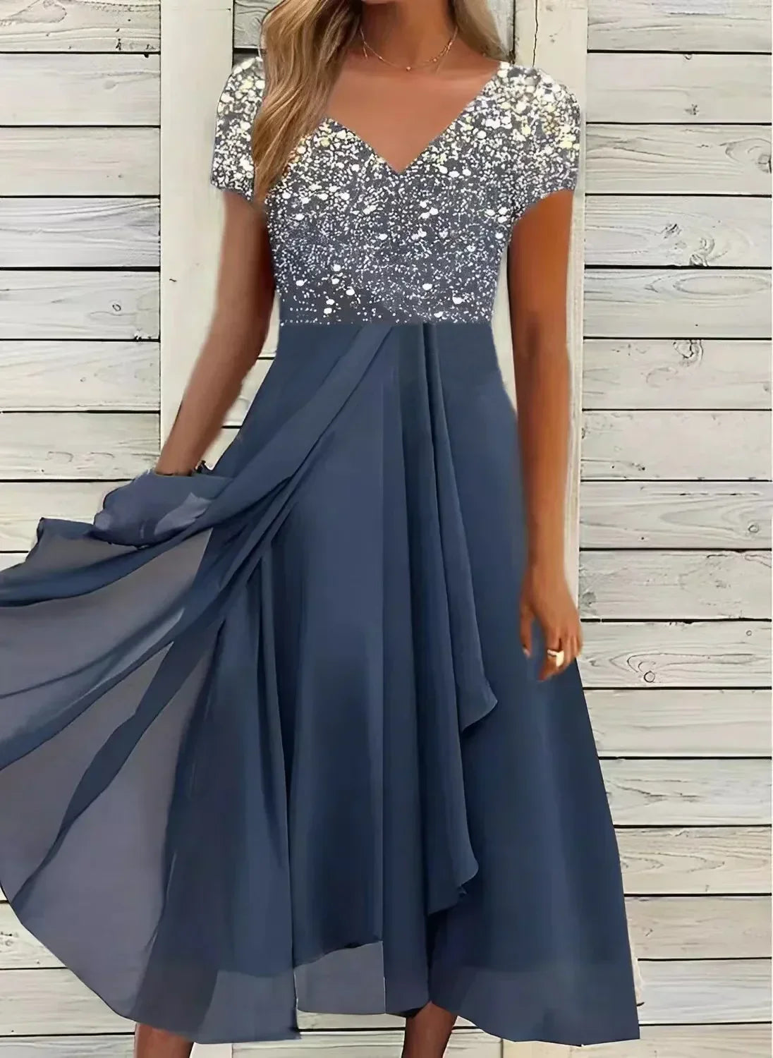 Festliches Chiffonkleid für Damen