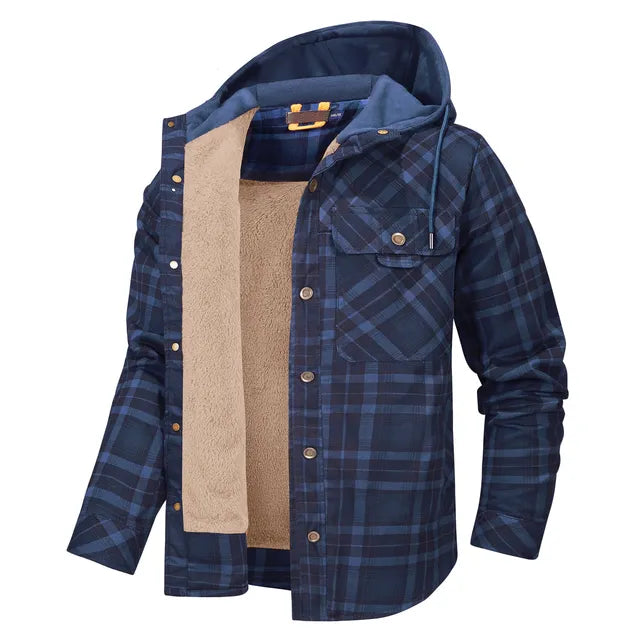 ModeGeist | Warm kariert Hemdjacke