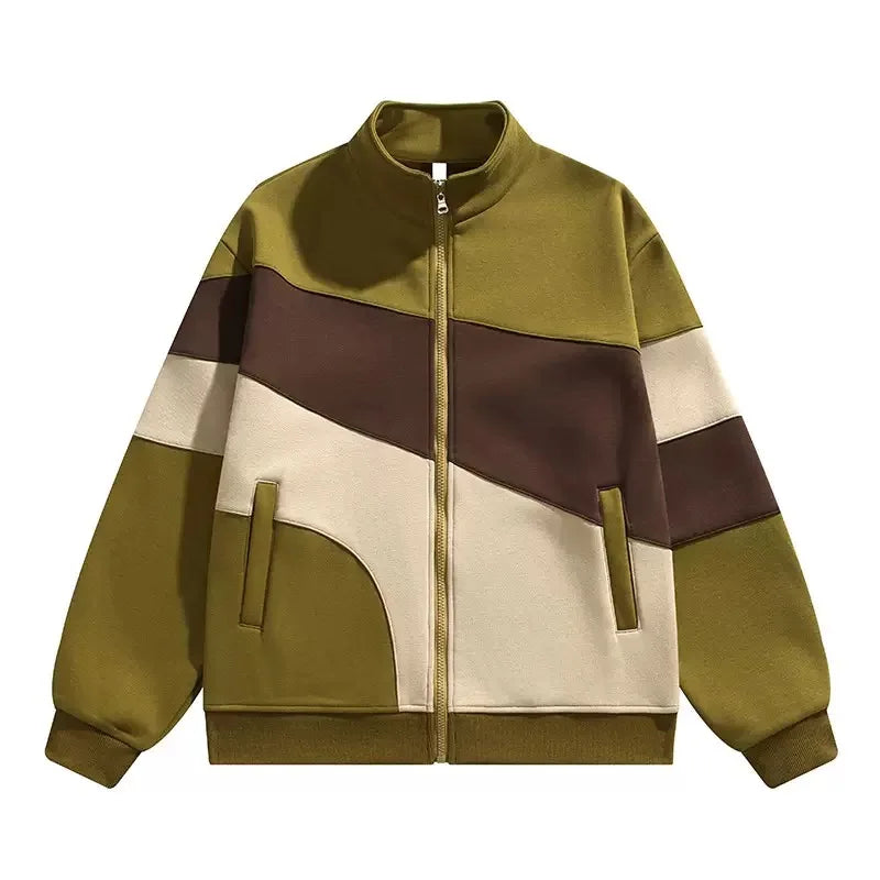 ModeGeist | Sportjacke mit Reißverschluss und Farbblockierung - Ardan