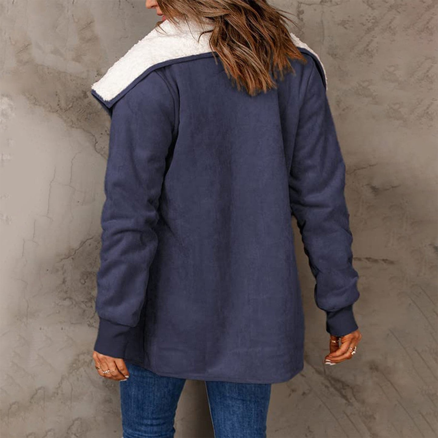 ModeGeist | Warme Damenjacke mit langen Ärmeln
