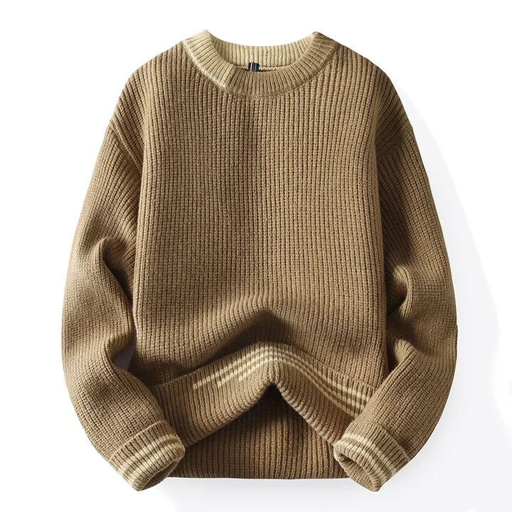 THILO Großer Strickpullover mit Rundhalsausschnitt