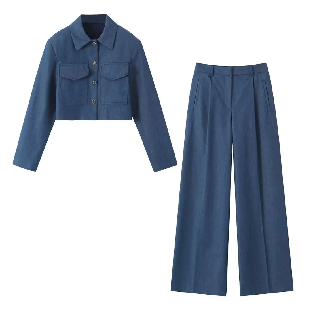 ModeGeist | Elegantes Streetwear Satz [Jacke+Hosen]