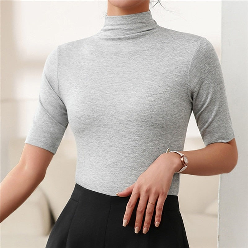 Esther: Klassischer Rollkragenpullover ohne Nähte