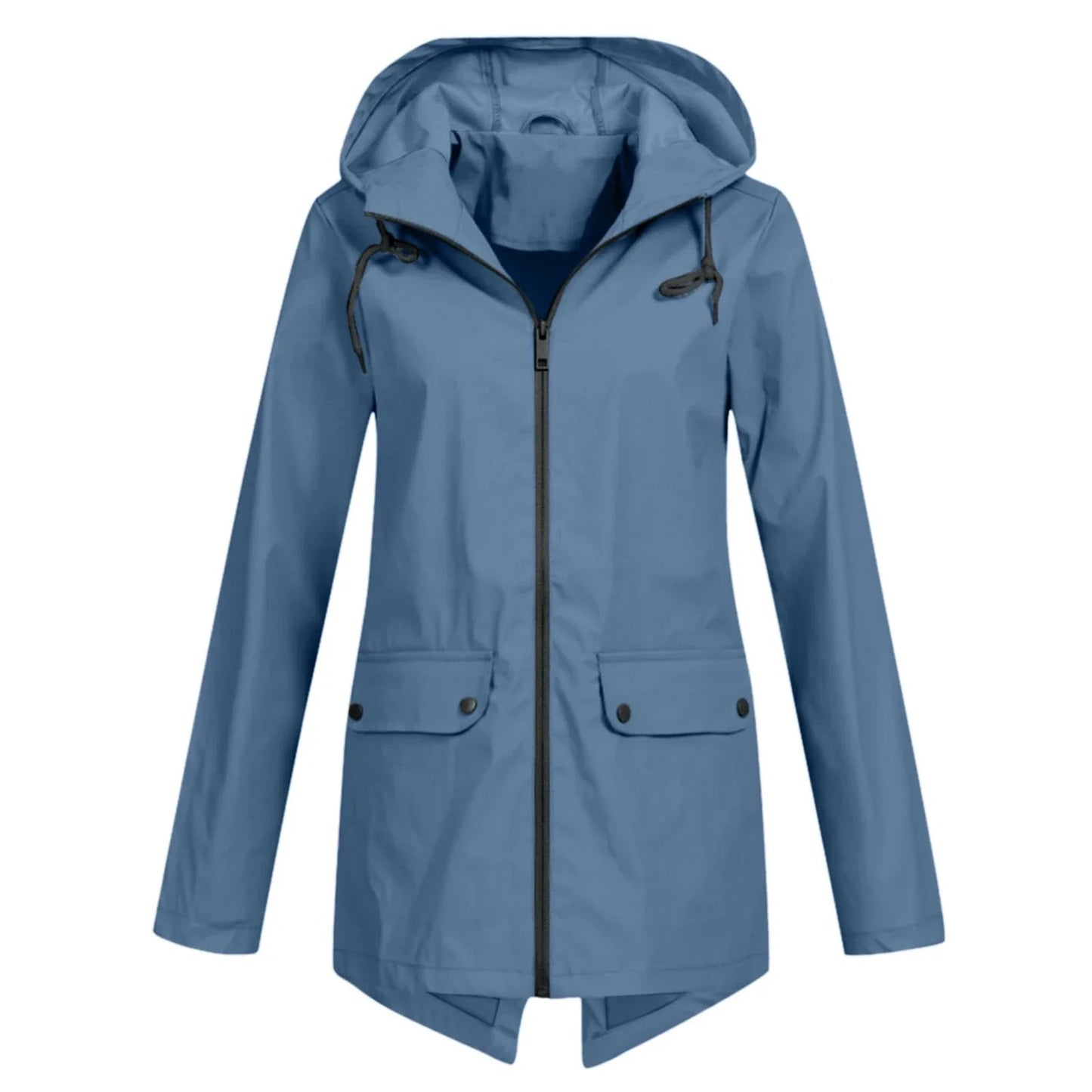 ModeGeist | Lässige Wasserdichte Damenjacke mit Kapuze und Reißverschluss Ideal für Herbst Winter