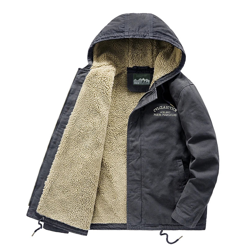 ModeGeist | Warme Winterjacke mit Kapuze Baumwolle Komfort und Robustheit