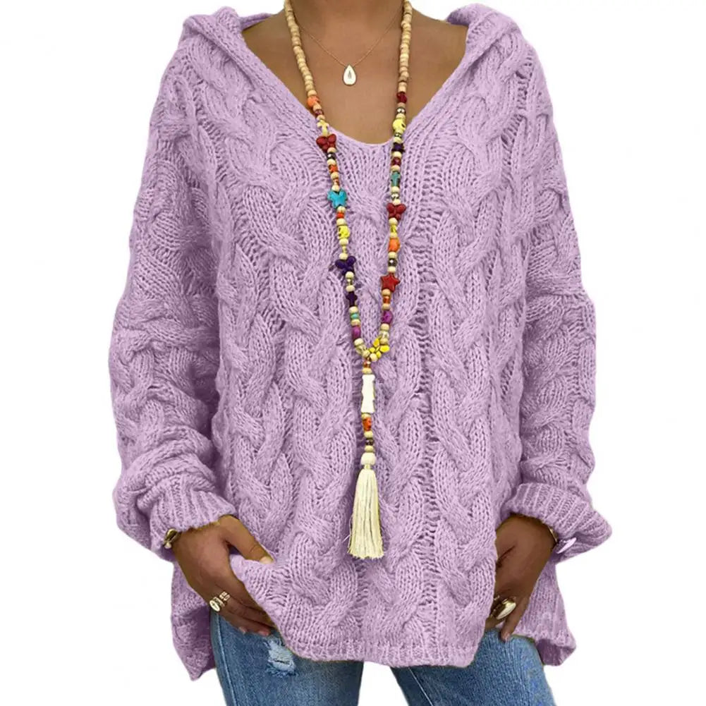 ModeGeist | Oversize Kabelstrickpullover Kabelstrick Weich und Lässig