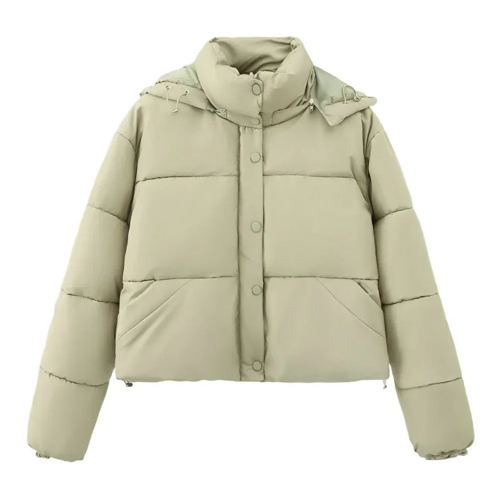 ModeGeist | Lässige Kurze Kapuzenjacke