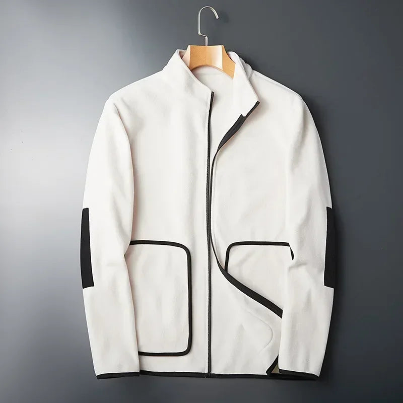 ModeGeist | Herren-Fleecejacke mit Kontrastierenden Details - Erian