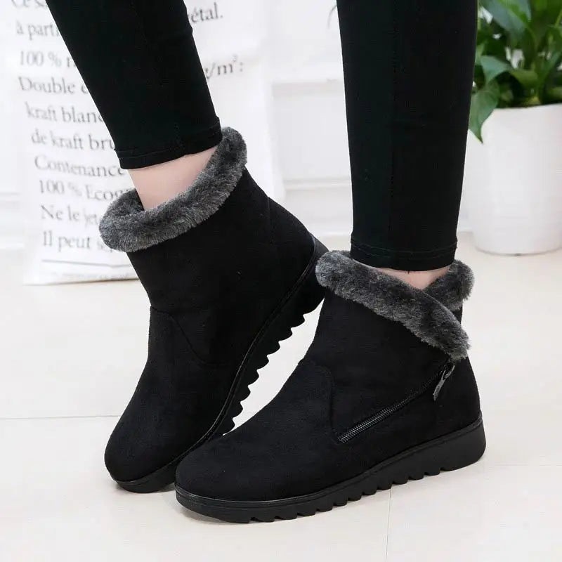 ModeGeist | Winter Plush Reißverschluss Rutschfeste Stiefel