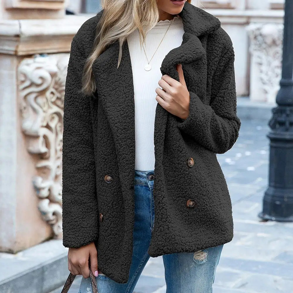 Kurze, kuschelig warme Teddyjacke Nela