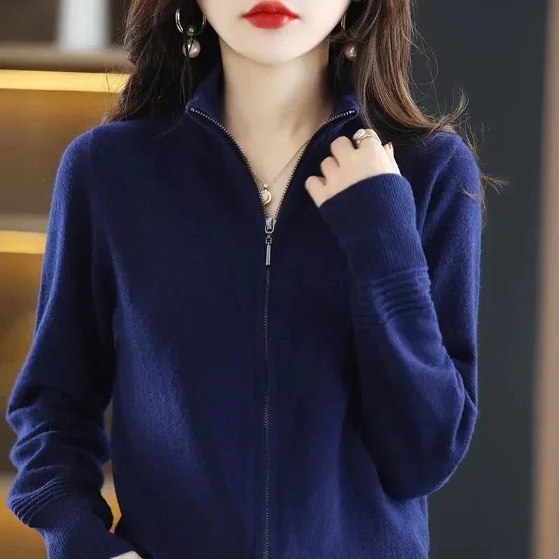 Pullover für Damen mit Reißverschluss