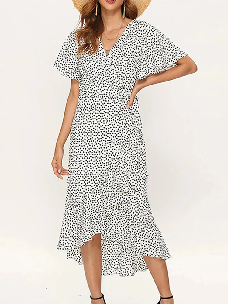MODEGEIST Damen Maxi-Kleid ärmellos Blumenmuster Sommer fließend