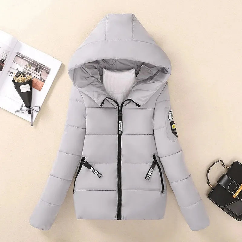 ModeGeist | Gefütterte Winterparka mit Kapuze Warme Jacke