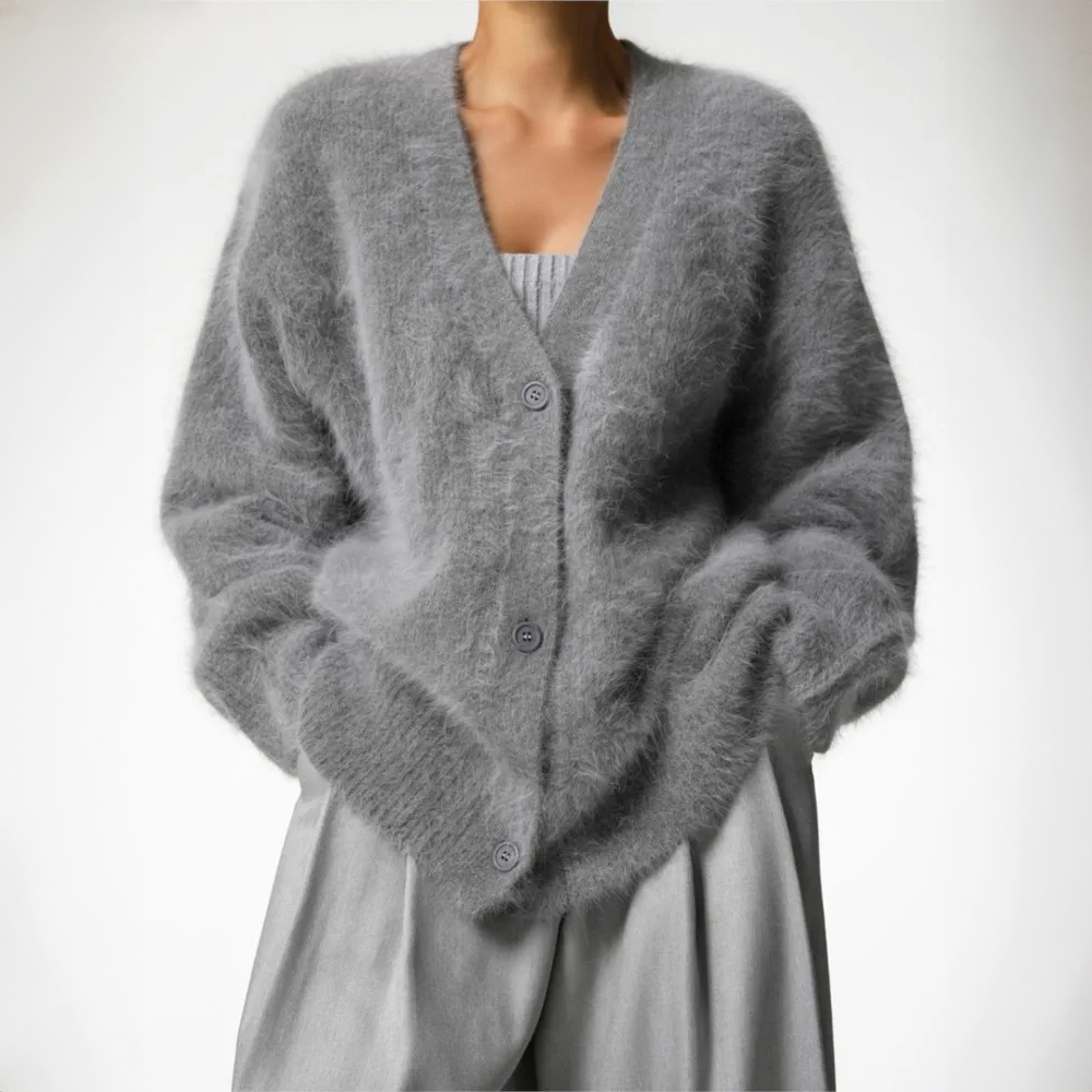 Clara Couture Collection: Luxurious Wool Cardigan