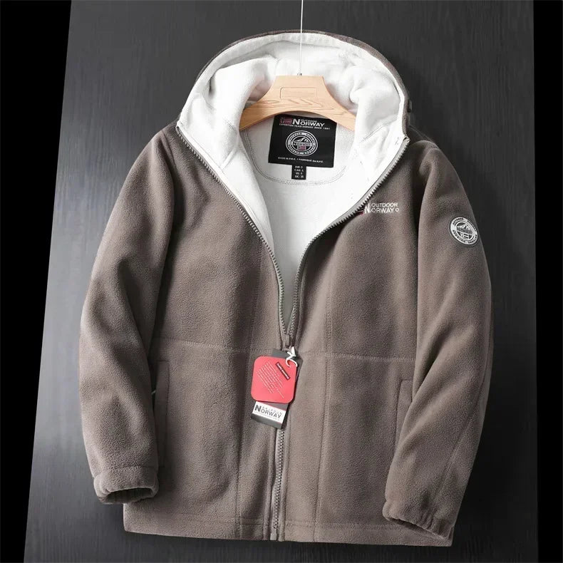 ModeGeist | Extra Warme Kapuzenjacke mit Reißverschluss