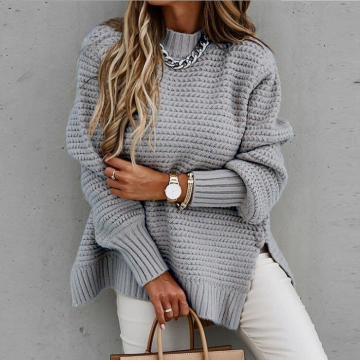 JASMINA:  Trendiger Strickpullover
