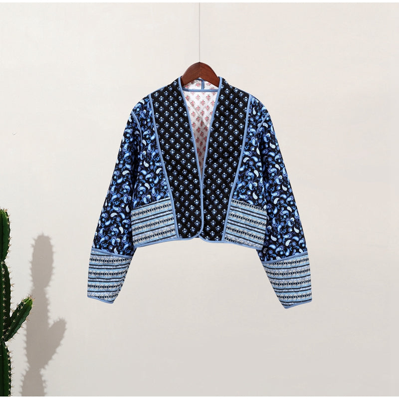 ModeGeist | Damenjacke mit Blumenmuster
