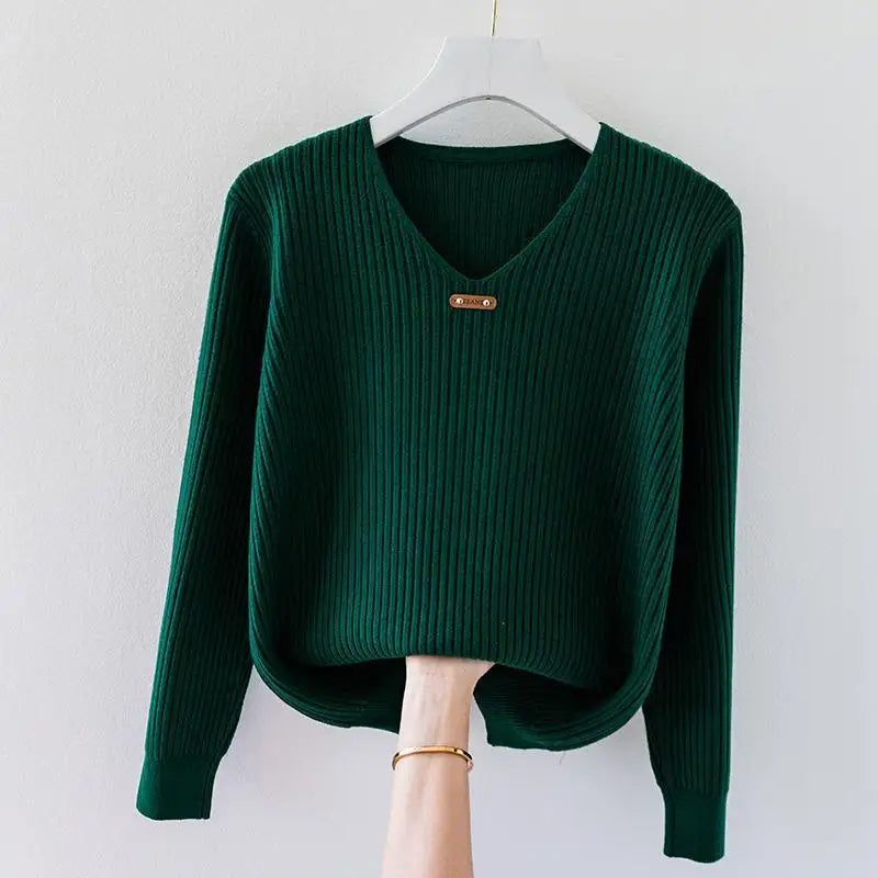 NADJA – Damenpullover mit eng anliegendem Rippstrick