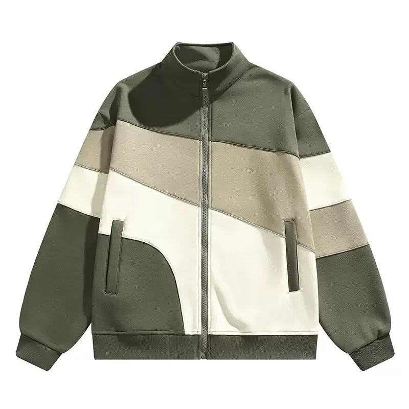 ModeGeist | Sportjacke mit Reißverschluss und Farbblockierung - Ardan