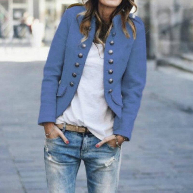 Moderner Avelena Blazer mit Ärmeln und trendigen Knöpfen für eine schlanke Silhouette