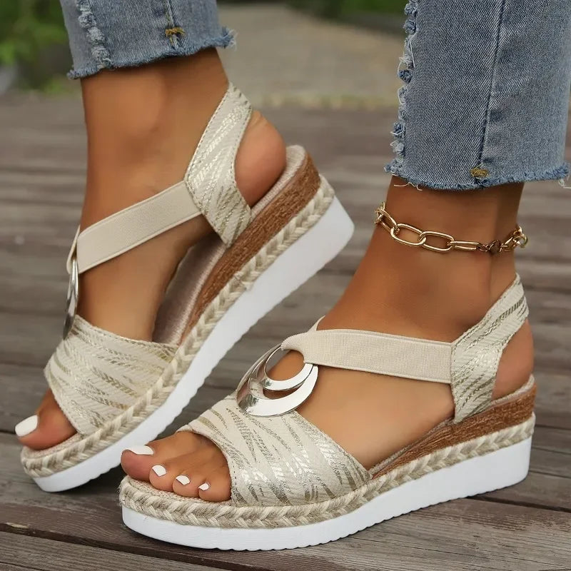 MODEGEIST Damen Sandalen verstellbar Fußbett-Stütze Komfort Sommer