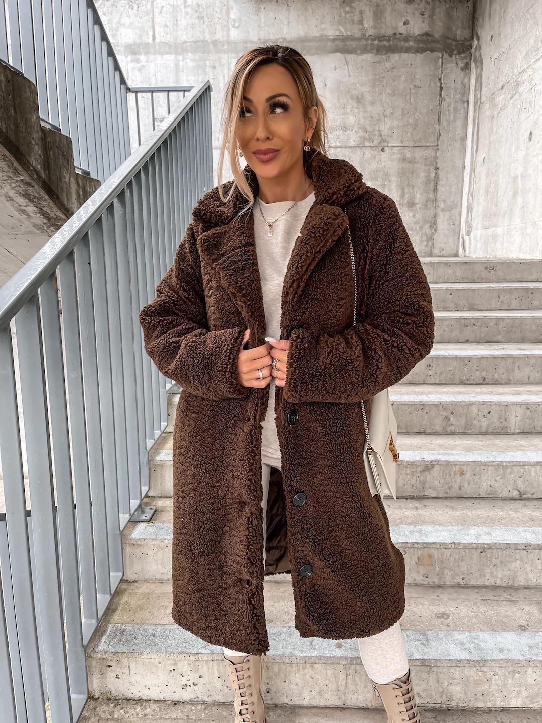 ModeGeist | Flauschiger Mantel für Frauen