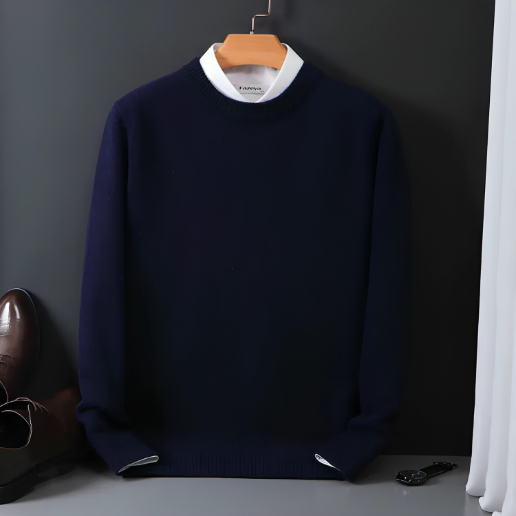 ModeGeist | Strickpullover Wollmischung Klassisch, Warm